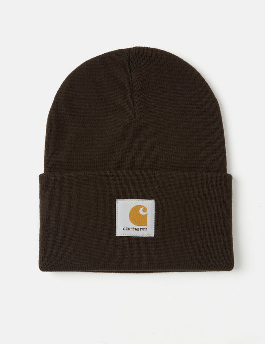 Watch Beanie Hat - Dark Umber Brown